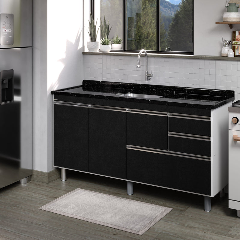 ARMÁRIO COLISEU C/PIA RORALIT INOX