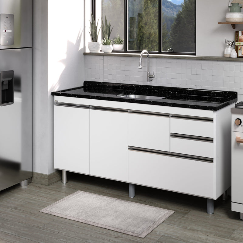 ARMÁRIO COLISEU C/PIA RORALIT INOX