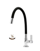 TORNEIRA PIA MESA GOURMET TUBO 5/8 PRETO 1/4V