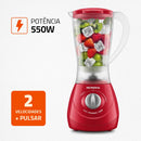LIQUIDIFICADOR MONDIAL EASY POWER 550W VERMELHO