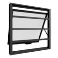JANELA DE ALUMÍNIO MAXIM-AR HORIZONTAL COM GRADE 600X600