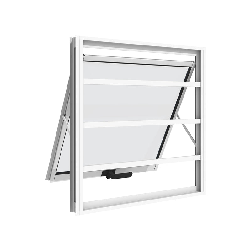 JANELA DE ALUMÍNIO MAXIM-AR HORIZONTAL COM GRADE 600X600