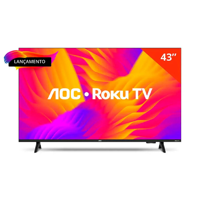 SMART TV 43” AOC 43S5155/78G FULL HD LED WI-FI ROKU TV