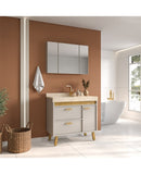 CONJ. MODENA 900 COM PÉS OPCIONAIS E CUBA EMBUTIDA