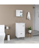 CONJ. ESSENZA 400 COM PÉS E PIA DURATEC