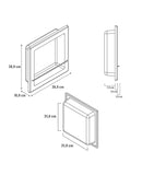 NICHO THIN QUADRADO EM DURATEC COM HASTE