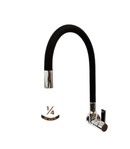 TORNEIRA PIA PAREDE GOURMET TUBO 5/8 PRETO 1/4V