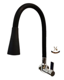 TORNEIRA PIA PAREDE TUBO GOURMET TUBO 3/4 PRETO CÔNICA 1/4V