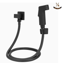 DUCHA HIGIÊNICA QUADRADA PRETA 1/4V