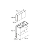CONJ. JET 800 COM PÉS E PIA DURATEC