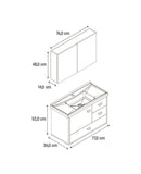CONJ. LONDON 800 SUSPENSO E PIA DURATEC