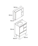CONJ. LOTT 600 COM PÉS E CUBA EMBUTIDA