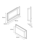 NICHO THIN RETÂNGULAR EM DURATEC COM HASTE