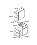 CONJ. TÂMISA 600 SUSPENSO E CUBA DE APOIO