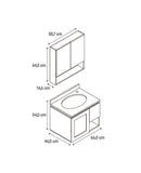 CONJ. VERRE 600 SUSPENSO E CUBA EMBUTIDA