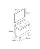 CONJ. NEW NERO 800 COM PÉS OPCIONAIS E CUBA EMBUTIDA